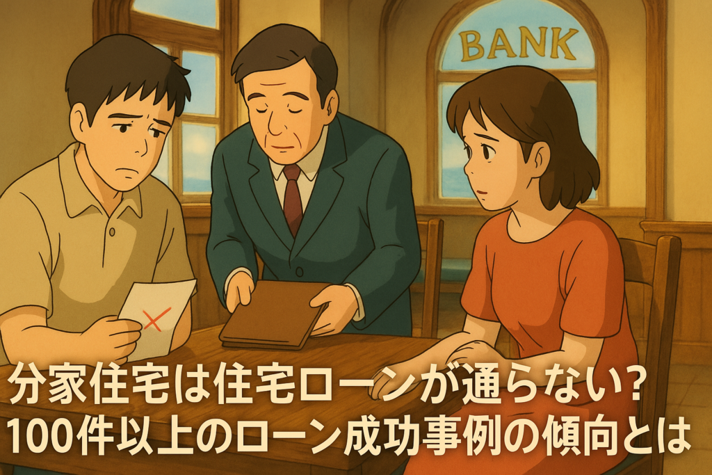 分家住宅は住宅ローンが通らない？100件以上のローン成功事例の傾向とは