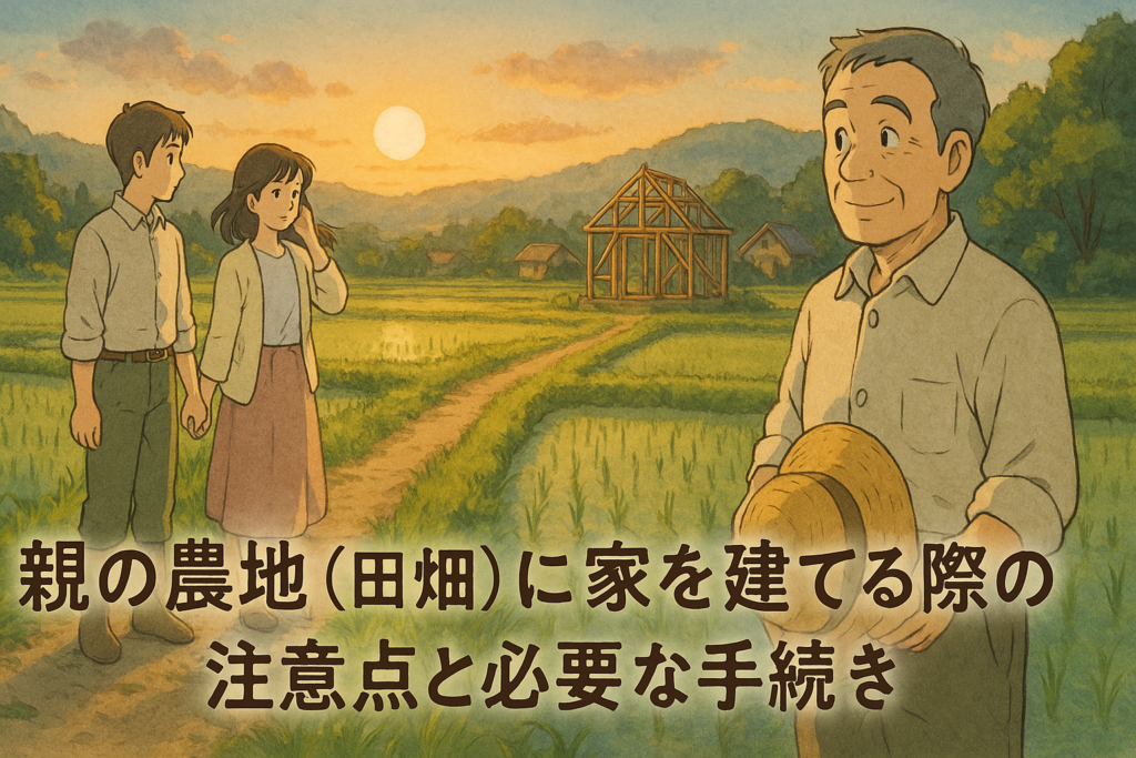 親の農地に家を建てる際の注意点と必要な手続き