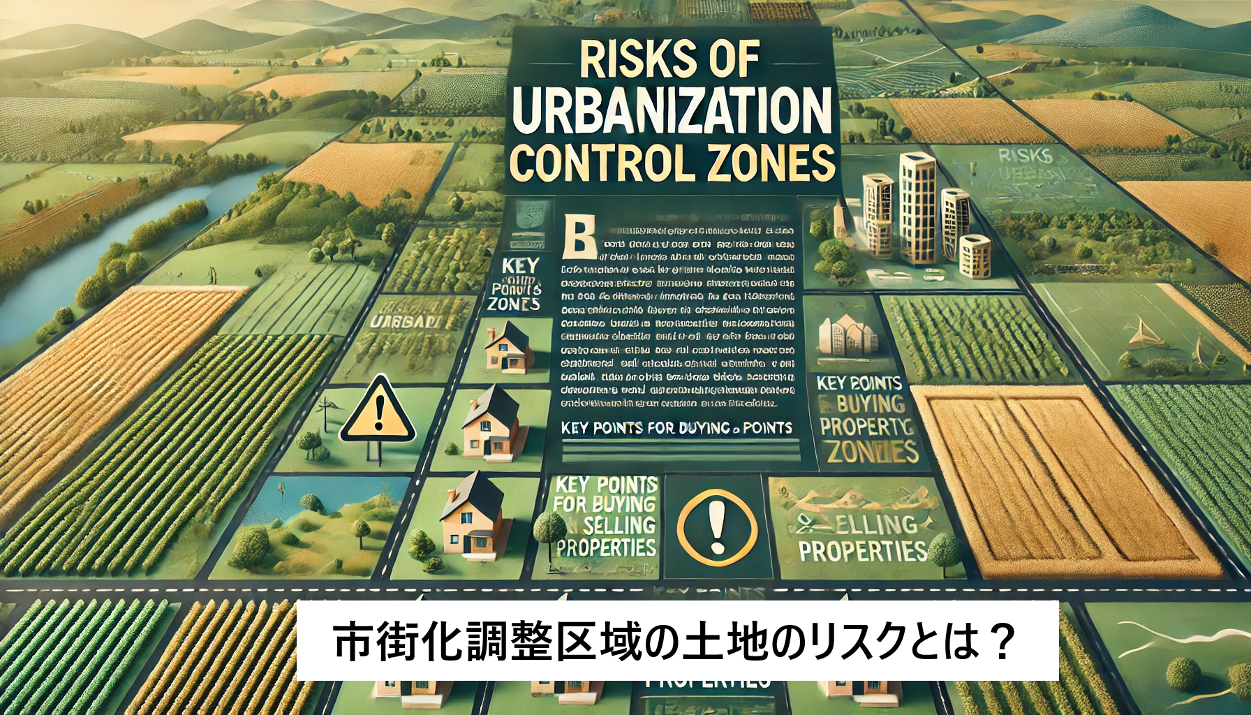 市街化調整区域の土地のリスクとは？