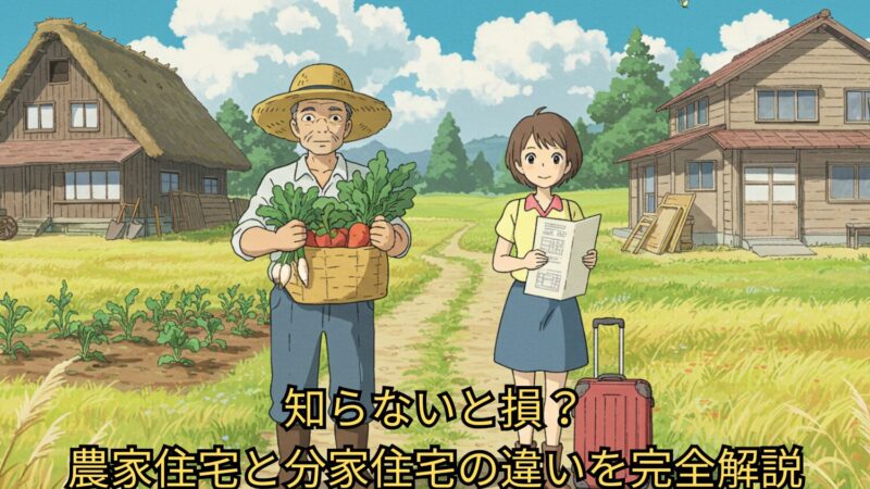 知らないと損？農家住宅と分家住宅の違いを完全解説 