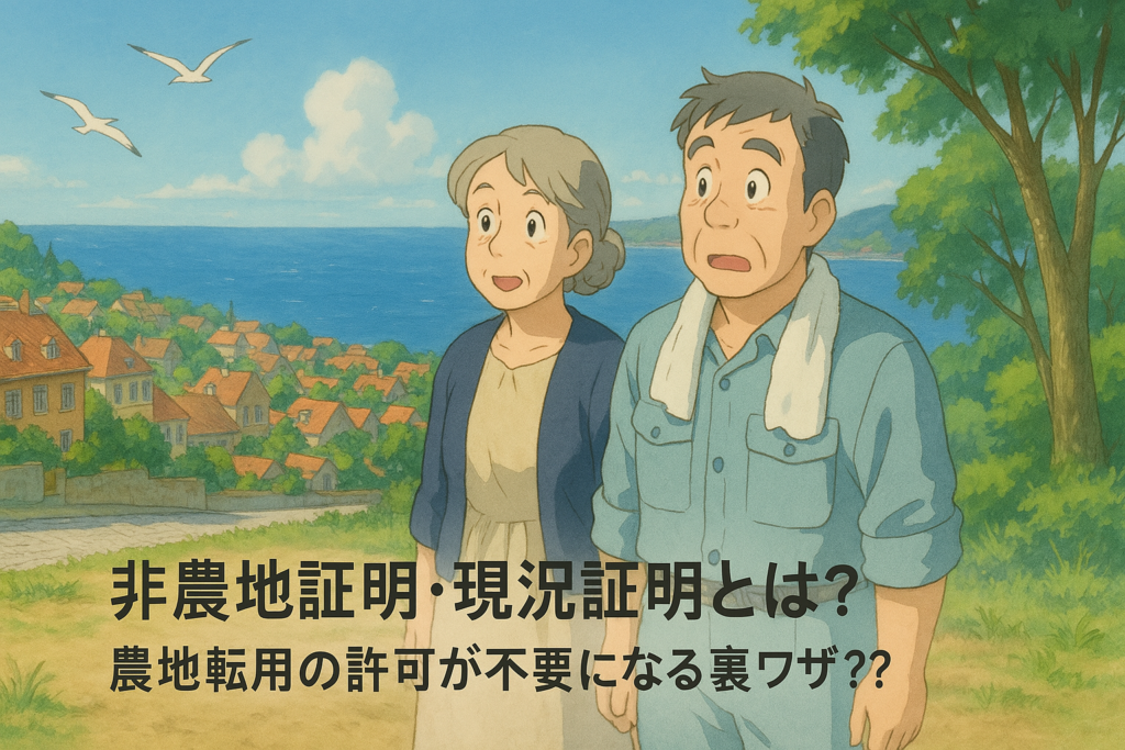 非農地証明・現況証明とは？農地転用の許可が不要になる裏ワザ？？