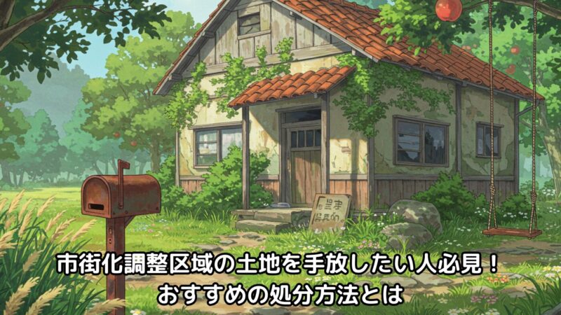 市街化調整区域の土地を手放したい人必見！おすすめの処分方法とは 