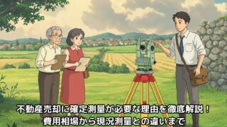 不動産売却に確定測量が必要な理由を徹底解説！費用相場から現況測量との違いまで 