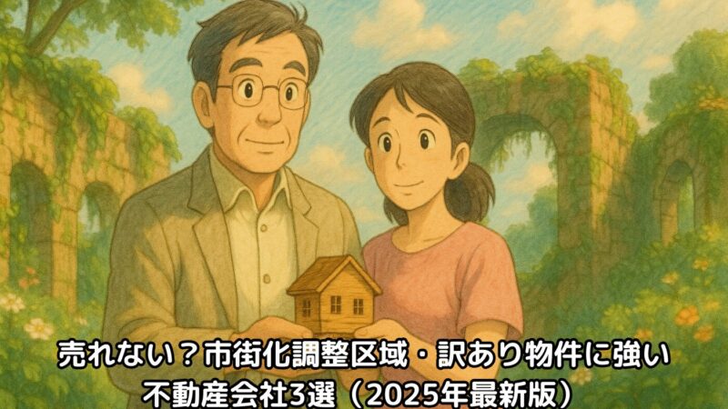 売れない？市街化調整区域・訳あり物件に強い不動産会社3選（2025年最新版） 