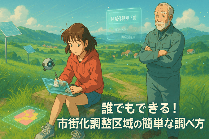 誰でもできる！市街化調整区域の調べ方は簡単２ステップだけ！
