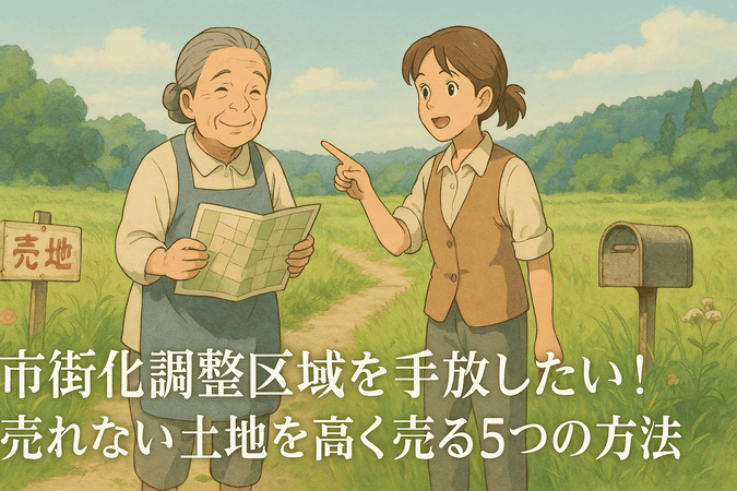 市街化調整区域を手放したい！売れない土地を高く売る5つの方法