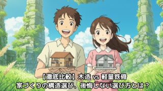 【徹底比較】木造 vs 軽量鉄骨：家づくりの構造選び、後悔しない選び方とは？ 